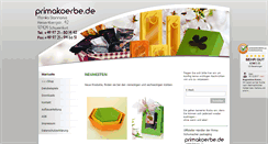 Desktop Screenshot of primakoerbe.de